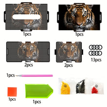 Load image into Gallery viewer, Wooden Colorful Pattern 5D Diamond Painting Tissue Holder Diamond Art Tissue Box
