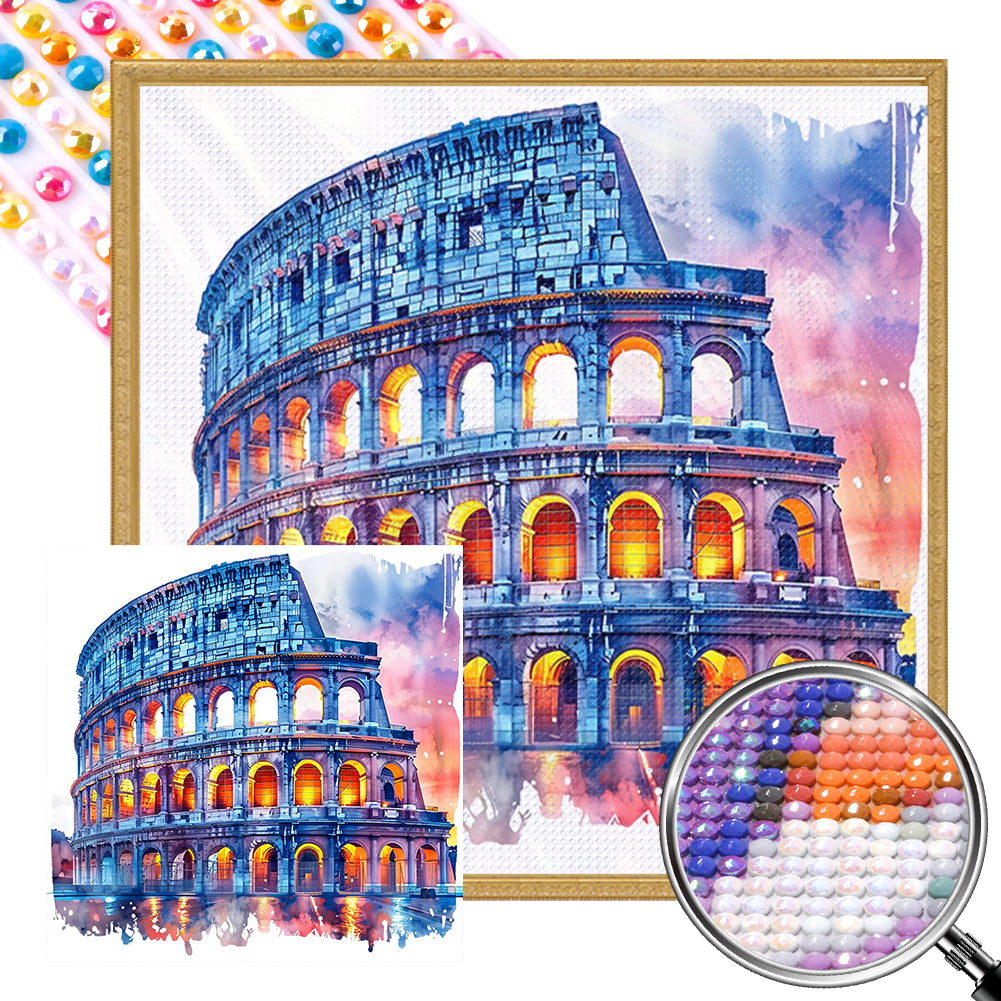 AB Diamond Painting - Full Round - Colosseum In Rome, Italy (40*40CM)