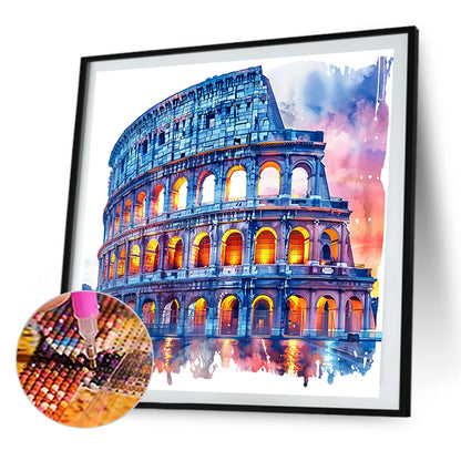 AB Diamond Painting - Full Round - Colosseum In Rome, Italy (40*40CM)