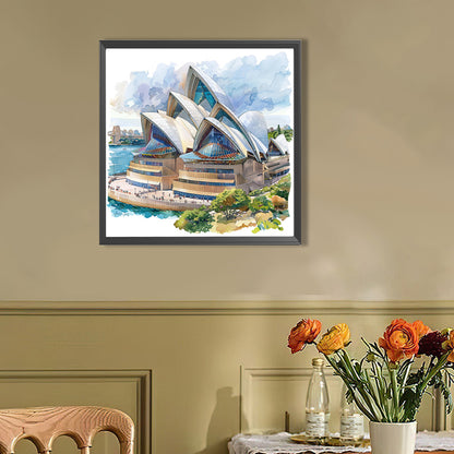 AB Diamond Painting - Full Round - Sydney Opera House In Australia (40*40CM)
