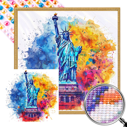 AB Diamond Painting - Full Round - Statue Of Liberty In The United States (40*40CM)