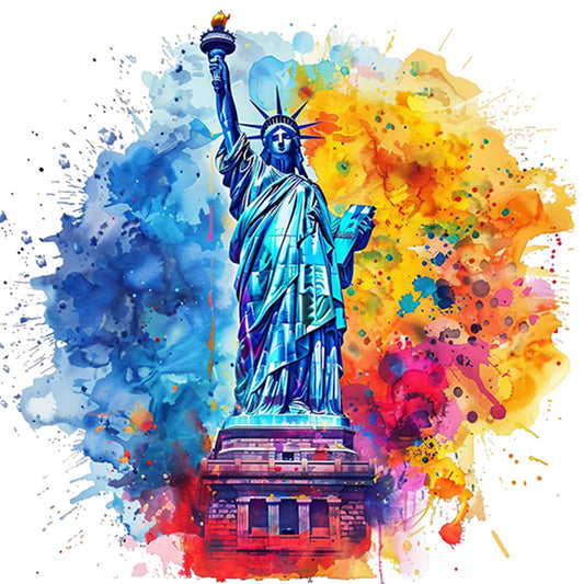 AB Diamond Painting - Full Round - Statue Of Liberty In The United States (40*40CM)