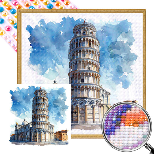 AB Diamond Painting - Full Round - Leaning Tower Of Pisa In Italy (40*40CM)