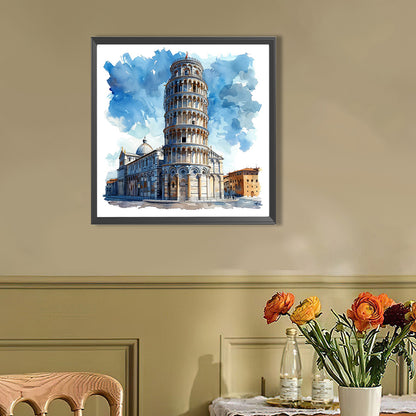 AB Diamond Painting - Full Round - Leaning Tower Of Pisa In Italy (40*40CM)