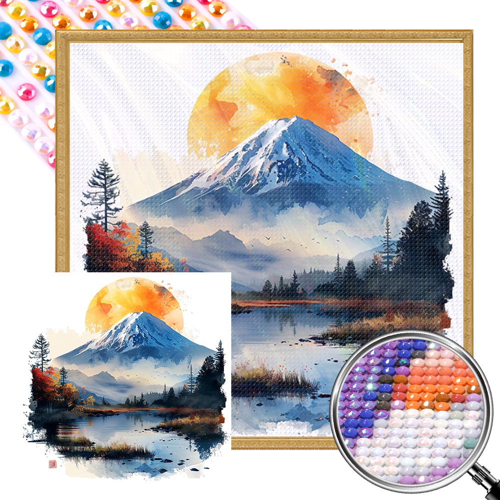 AB Diamond Painting - Full Round - Mount Fuji In Japan (40*40CM)