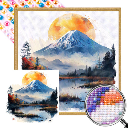AB Diamond Painting - Full Round - Mount Fuji In Japan (40*40CM)