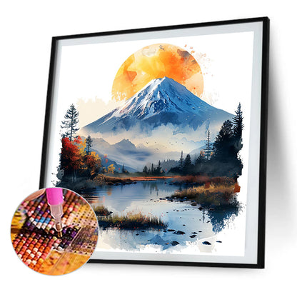 AB Diamond Painting - Full Round - Mount Fuji In Japan (40*40CM)