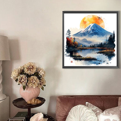 AB Diamond Painting - Full Round - Mount Fuji In Japan (40*40CM)