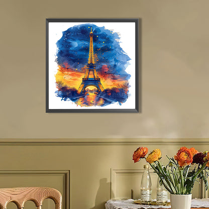 AB Diamond Painting - Full Round - Eiffel Tower In France (40*40CM)