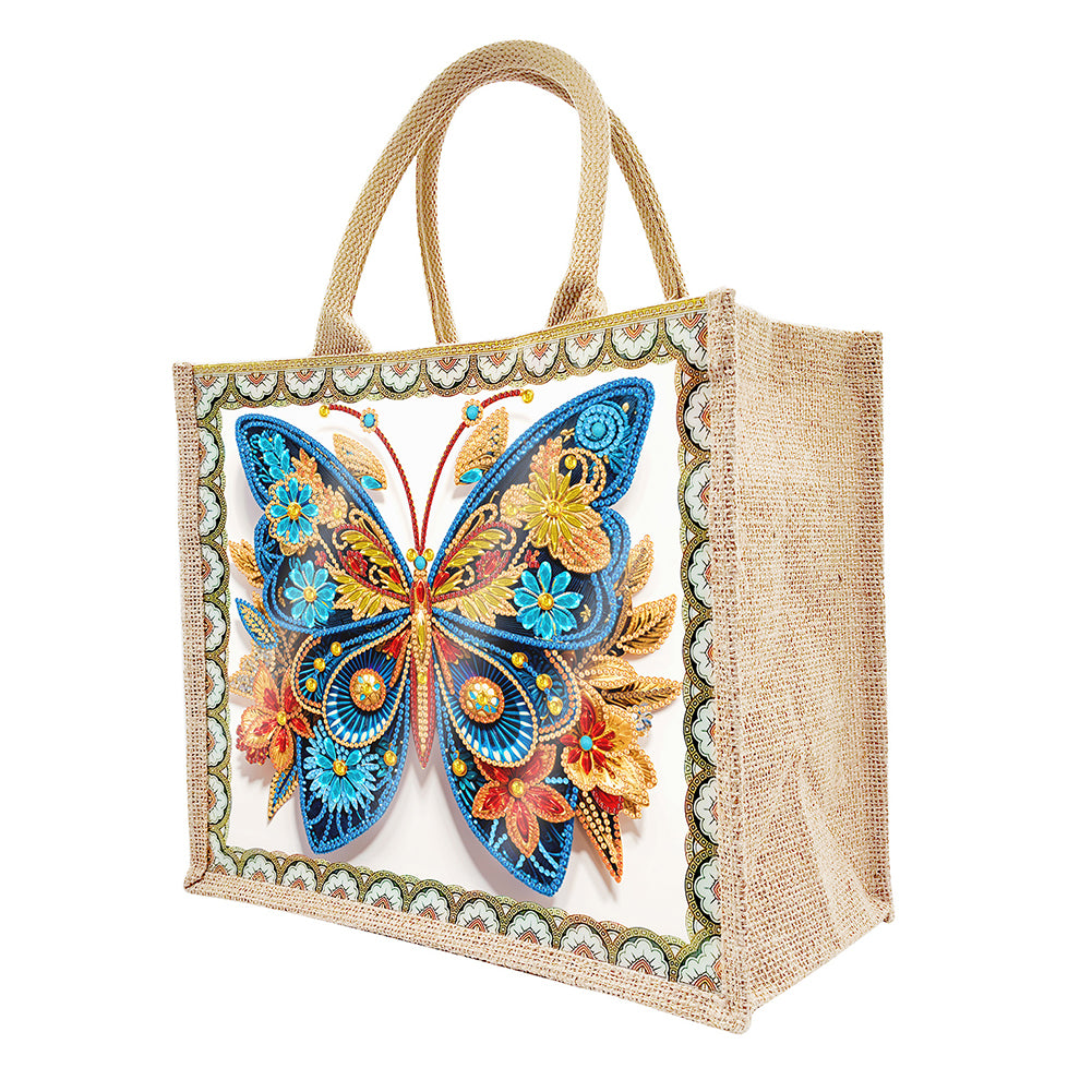 Waterproof Animal DIY Rhinestones Handbag Art Kit Girl Tulips for Outdoor Travel