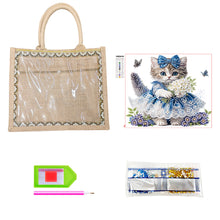 Load image into Gallery viewer, Waterproof Animal DIY Rhinestones Handbag Art Kit Girl Tulips for Outdoor Travel
