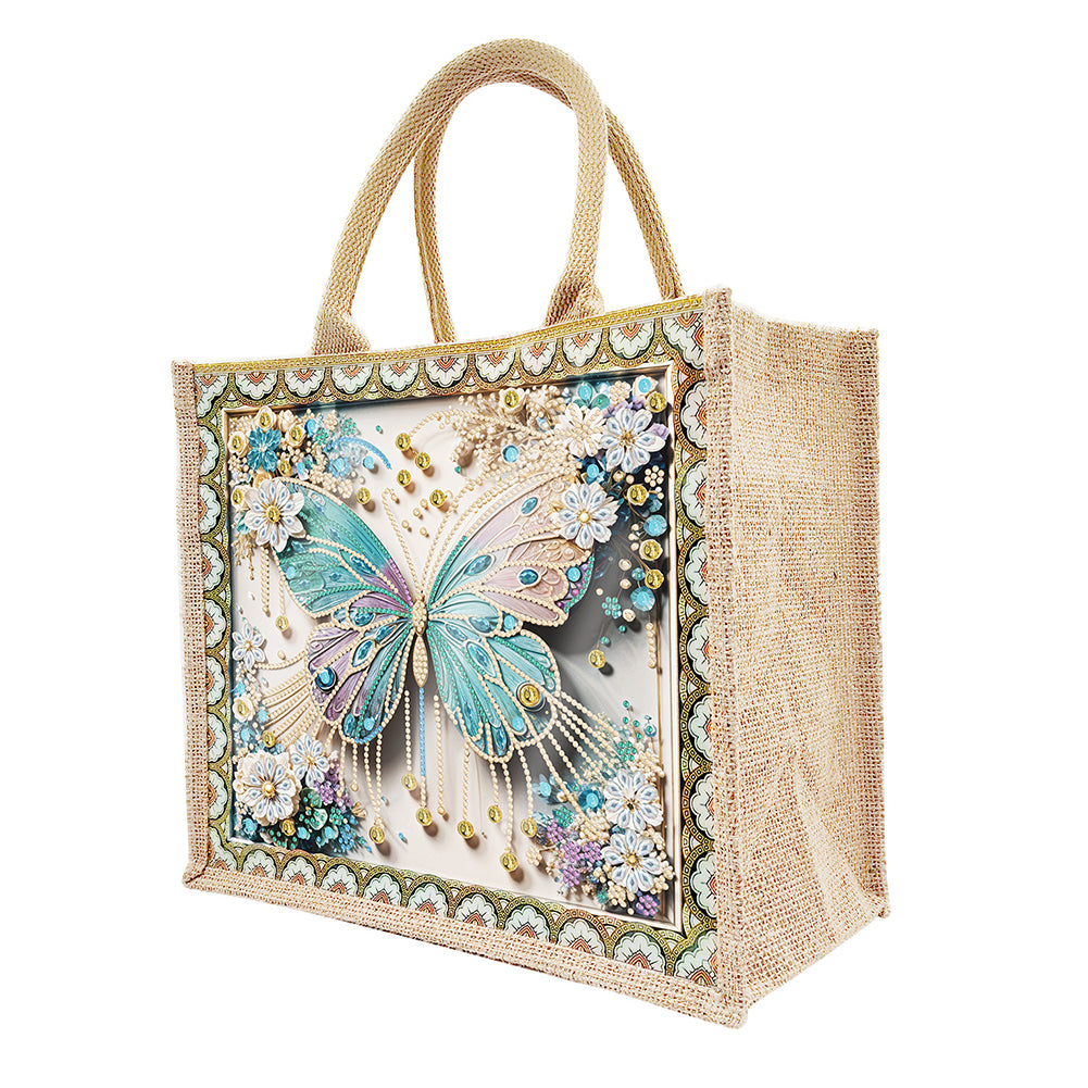 Waterproof Animal DIY Rhinestones Handbag Art Kit Girl Tulips for Outdoor Travel