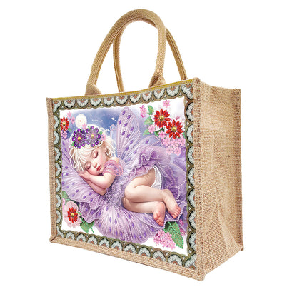 Waterproof Animal DIY Rhinestones Handbag Art Kit Girl Tulips for Outdoor Travel