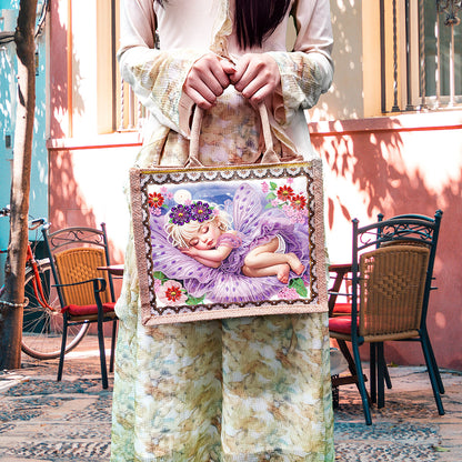 Waterproof Animal DIY Rhinestones Handbag Art Kit Girl Tulips for Outdoor Travel