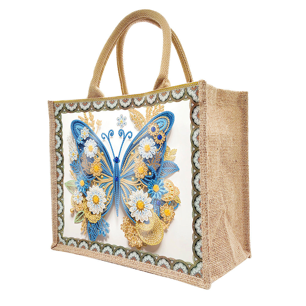 Waterproof Animal DIY Rhinestones Handbag Art Kit Girl Tulips for Outdoor Travel