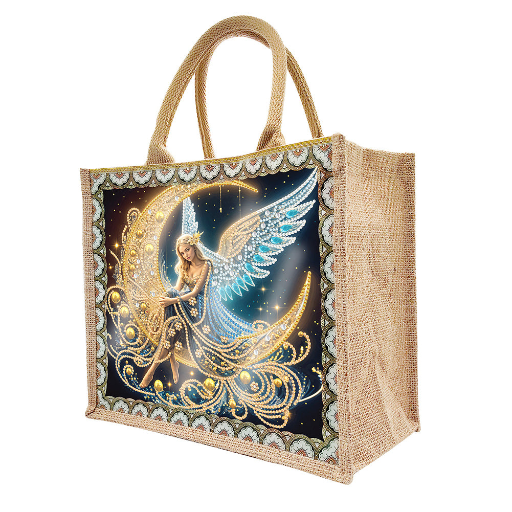 Waterproof Animal DIY Rhinestones Handbag Art Kit Girl Tulips for Outdoor Travel