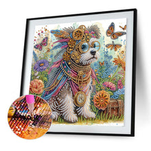 Load image into Gallery viewer, Diamond Painting - Partial Special Shaped - Dog (30*30CM)
