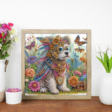 Load image into Gallery viewer, Diamond Painting - Partial Special Shaped - Dog (30*30CM)

