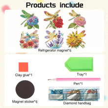 Load image into Gallery viewer, 6Pcs Diamond Painting Refrigerator Magnets Diamond Art Kits for Adults Beginners
