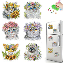 Load image into Gallery viewer, 6Pcs Diamond Painting Refrigerator Magnets Diamond Art Kits for Adults Beginners
