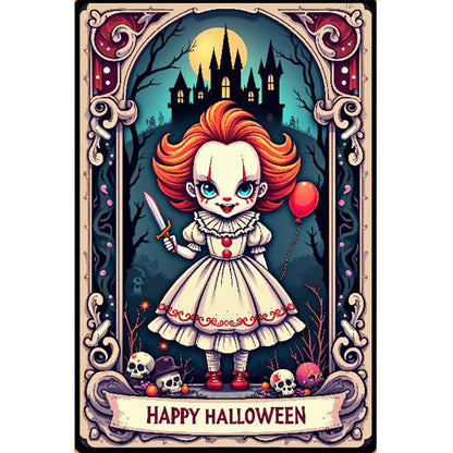 Diamond Painting - Full Round - Halloween Horror Movie Tarot Cards (40*60CM)
