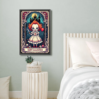 Diamond Painting - Full Round - Halloween Horror Movie Tarot Cards (40*60CM)