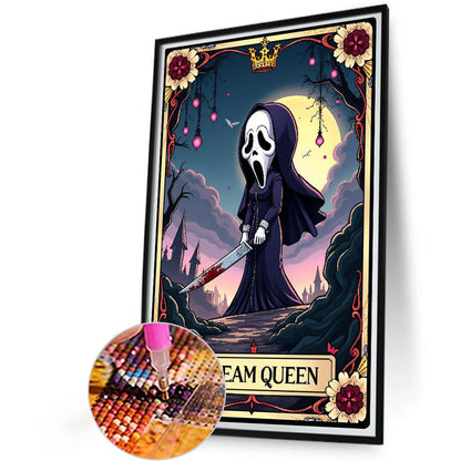 Diamond Painting - Full Round - Halloween Horror Movie Tarot Cards (40*60CM)