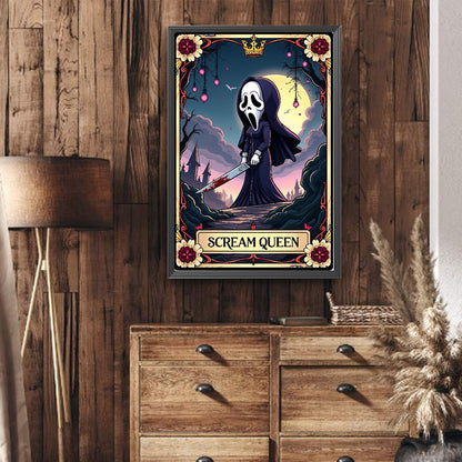 Diamond Painting - Full Round - Halloween Horror Movie Tarot Cards (40*60CM)