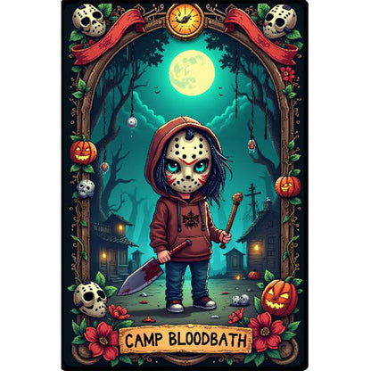 Diamond Painting - Full Round - Halloween Horror Movie Tarot Cards (40*60CM)