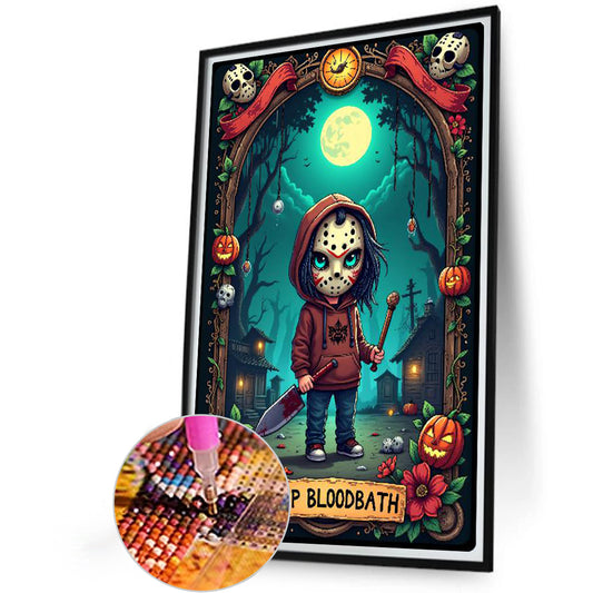 Diamond Painting - Full Round - Halloween Horror Movie Tarot Cards (40*60CM)