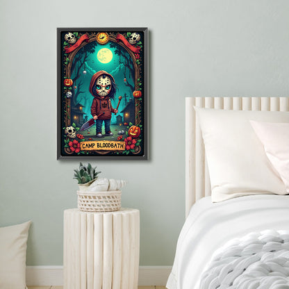 Diamond Painting - Full Round - Halloween Horror Movie Tarot Cards (40*60CM)