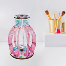 Load image into Gallery viewer, Acrylic Wood Animal Flower Diamond Painting Flower Vase for Home Office Decor
