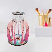 Load image into Gallery viewer, Acrylic Wood Animal Flower Diamond Painting Flower Vase for Home Office Decor
