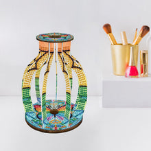 Load image into Gallery viewer, Acrylic Wood Animal Flower Diamond Painting Flower Vase for Home Office Decor
