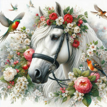 Load image into Gallery viewer, Diamond Painting - Full Round - Horse (40*40CM)
