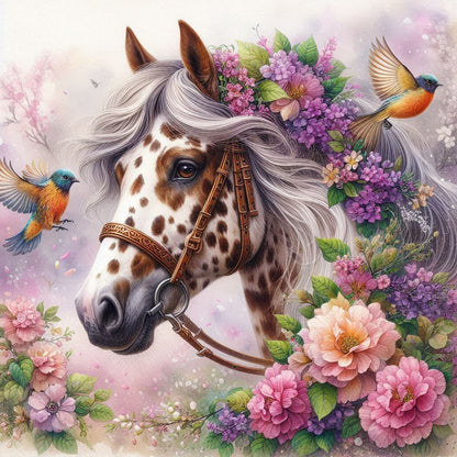Diamond Painting - Full Round - Horse (40*40CM)