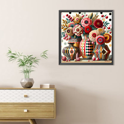 Diamond Painting - Full Round - Abstract Flower (30*30CM)