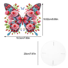 Load image into Gallery viewer, Acrylic Butterfly Round Flower Pot Riser Potted Plant Holder Rack for Home Decor
