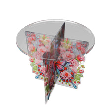 Load image into Gallery viewer, Acrylic Butterfly Round Flower Pot Riser Potted Plant Holder Rack for Home Decor
