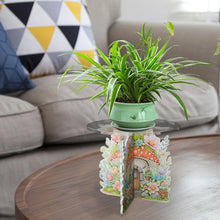 Load image into Gallery viewer, Acrylic Butterfly Round Flower Pot Riser Potted Plant Holder Rack for Home Decor
