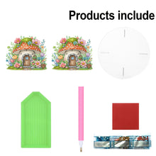 Load image into Gallery viewer, Acrylic Butterfly Round Flower Pot Riser Potted Plant Holder Rack for Home Decor
