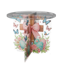Load image into Gallery viewer, Acrylic Butterfly Round Flower Pot Riser Potted Plant Holder Rack for Home Decor
