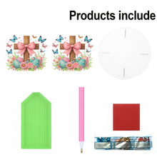 Load image into Gallery viewer, Acrylic Butterfly Round Flower Pot Riser Potted Plant Holder Rack for Home Decor
