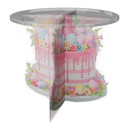 Acrylic Butterfly Round Flower Pot Riser Potted Plant Holder Rack for Home Decor