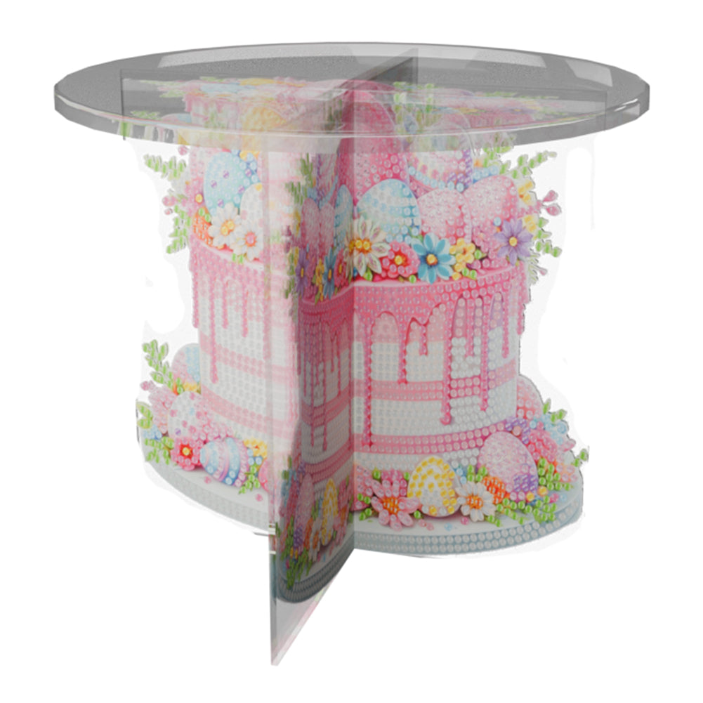 Acrylic Butterfly Round Flower Pot Riser Potted Plant Holder Rack for Home Decor