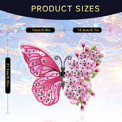 Butterfly Acrylic Diamond Painting Corner Shelf Storage Rack for Room Decoration