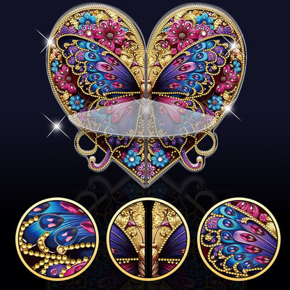 Butterfly Acrylic Diamond Painting Corner Shelf Storage Rack for Room Decoration
