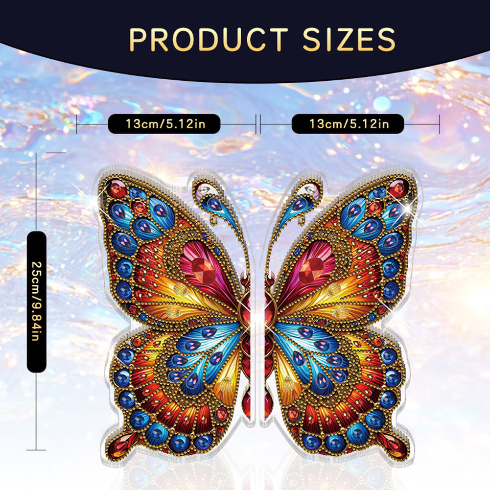 Butterfly Acrylic Diamond Painting Corner Shelf Storage Rack for Room Decoration
