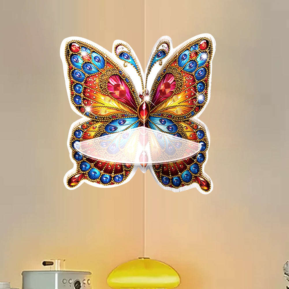 Butterfly Acrylic Diamond Painting Corner Shelf Storage Rack for Room Decoration