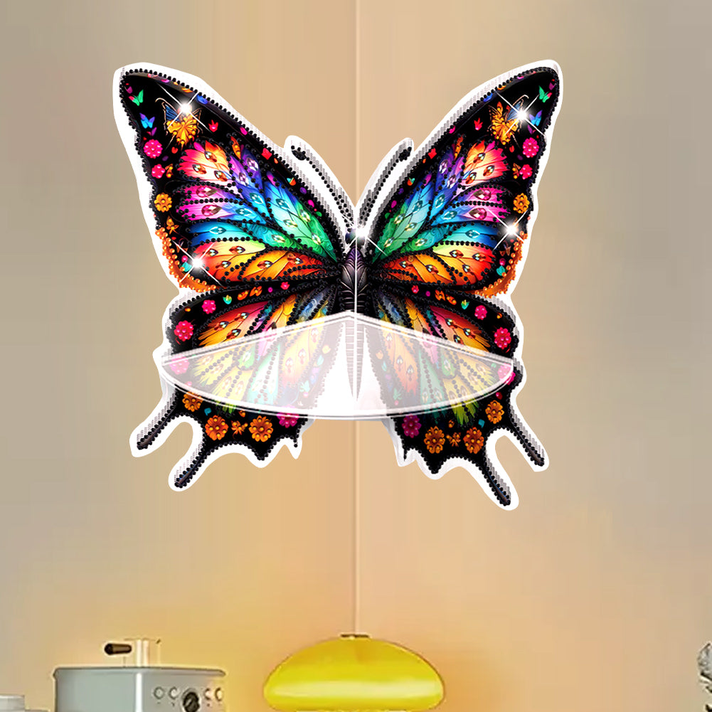 Butterfly Acrylic Diamond Painting Corner Shelf Storage Rack for Room Decoration